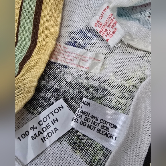 Vintage 6 Pc Lot Australian Souvenir Kitchen Towels - Picture 11 of 14